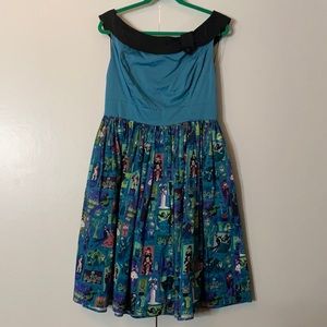 Haunted mansion off shoulder Shoppe dress
